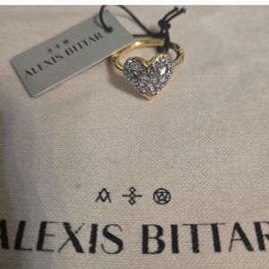 Alexis Bittar Gold Heart Ring